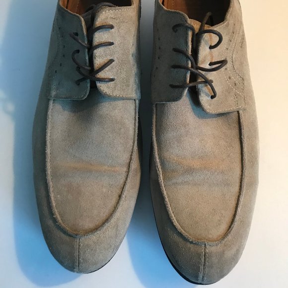 Ecco Brown Suede Leather Lace up Shoes - Picture 3 of 7